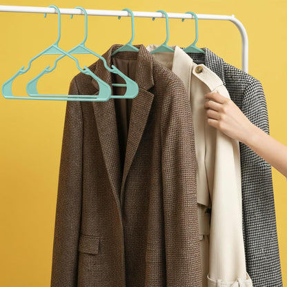 Clothes Hangers Plastic Set Heavy Duty Slim Closet Organizer
