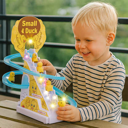 Kids Toy Duck Slide Interactive Music Light Playset