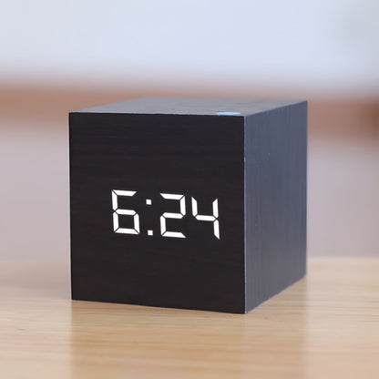 Digital Alarm Clock LED Display Desk Temperature Timer