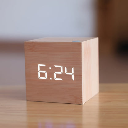 Digital Alarm Clock LED Display Desk Temperature Timer