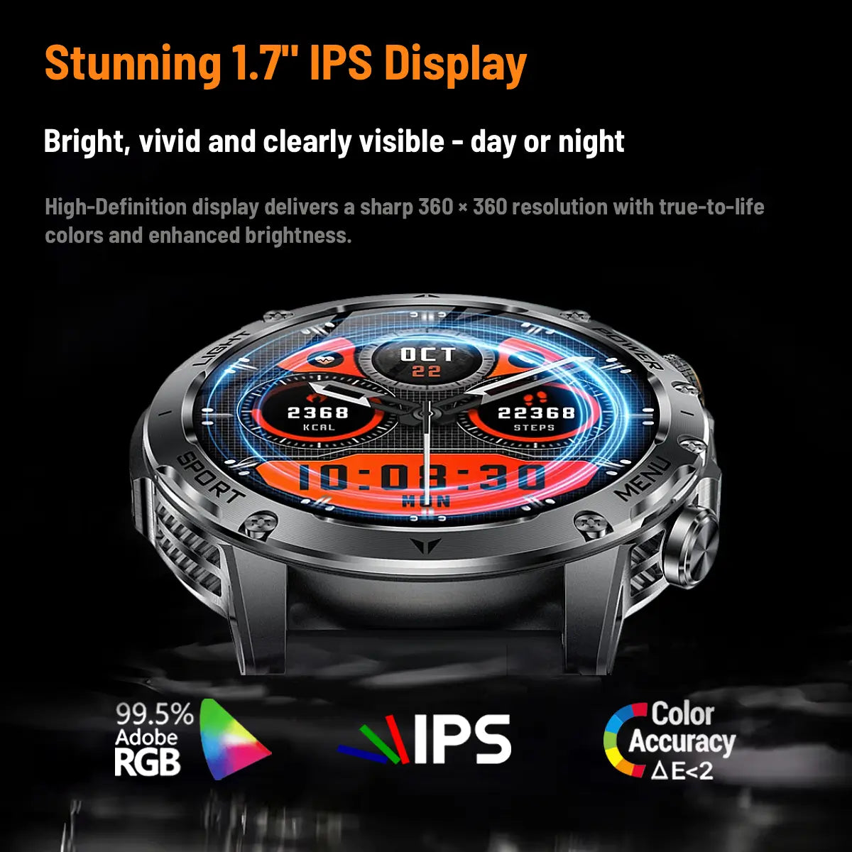 smartwatch with large display