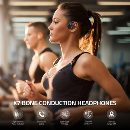 Wireless Bone Conduction Headphones USB Charging Open Ear Sport