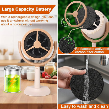 Portable Range Hood Rechargeable Kitchen Exhaust Fan