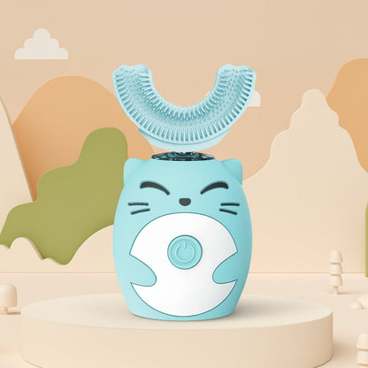 Kids Electric Toothbrush Sonic U Shape Silicone Automatic Brush
