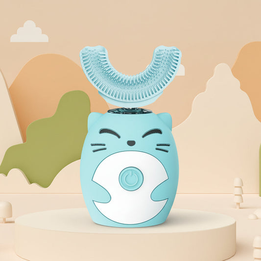 Kids Electric Toothbrush Sonic U Shape Silicone Automatic Brush