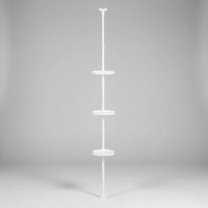 Shower Shelf Tension Pole Adjustable Corner Bathroom Storage Rack