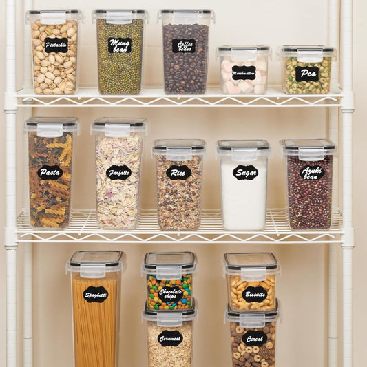 Food Storage Containers Airtight Stackable Clear Kitchen Set