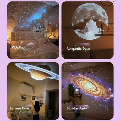 Star Projector Bluetooth Galaxy Night Light Rotating LED Lamp