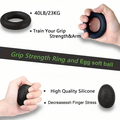 Hand Gripper Forearm Strength Trainer Adjustable Metal Workout Set