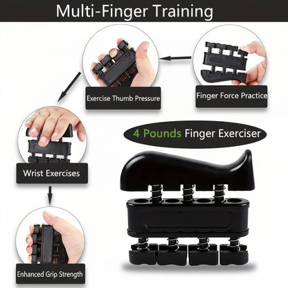 Hand Gripper Forearm Strength Trainer Adjustable Metal Workout Set