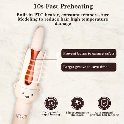 Hair Curler Automatic Rotating Ceramic Curling Iron Easy Styling