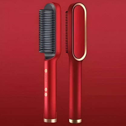 Hair Straightening Comb Heated Styling Brush Tool