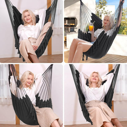 Hammock Chair Hanging Swing Seat Indoor Outdoor