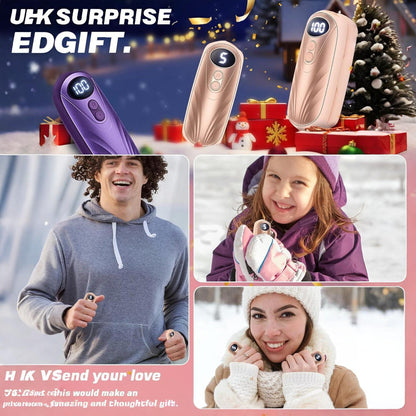 Hand Warmers Rechargeable LED Pocket Heater Set