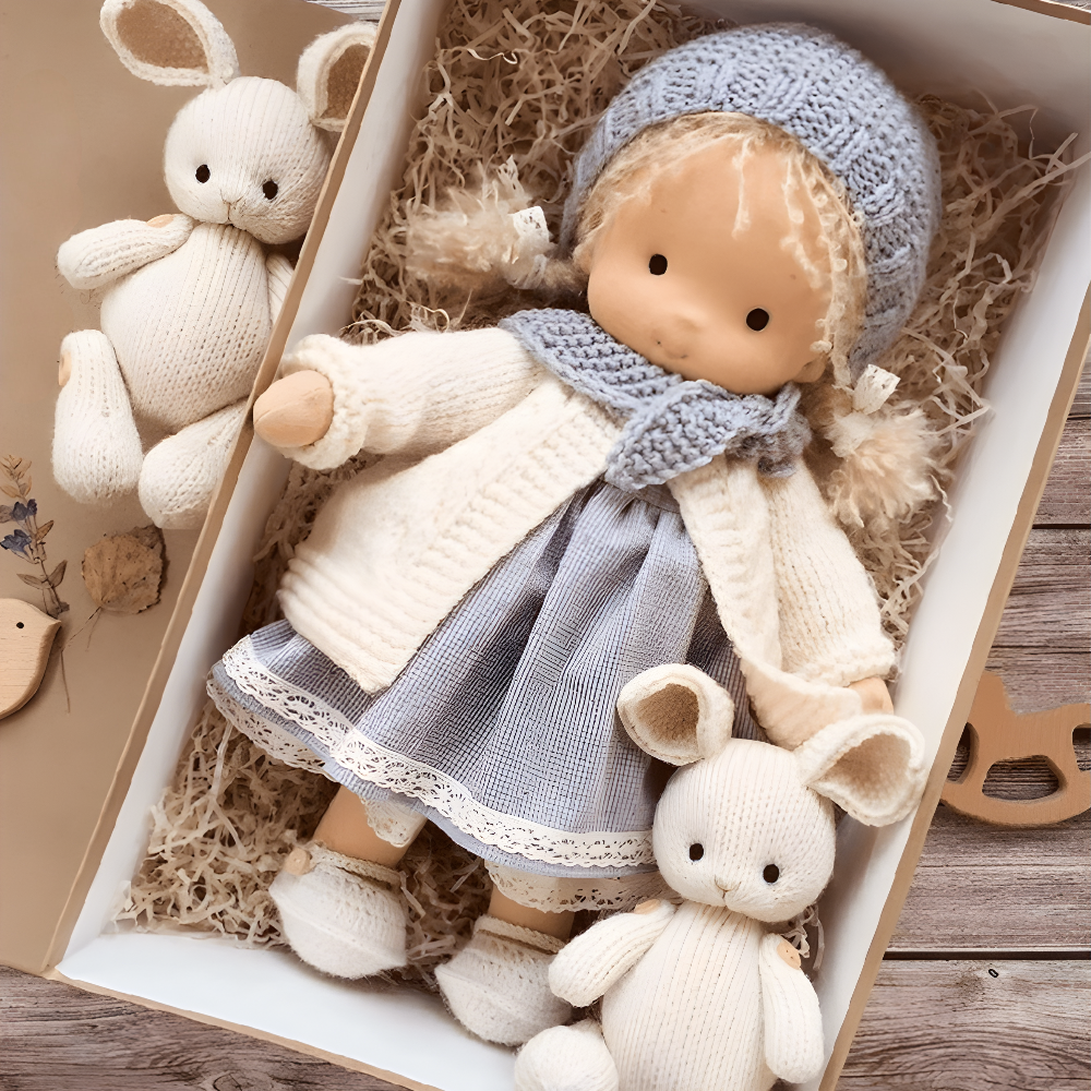 Handmade Cotton Doll Soft Toy for Imaginative Play and Creativity 1