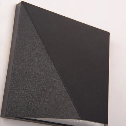 Modern Black LED Wall Light | 5W Waterproof Aluminium Outdoor Lamp