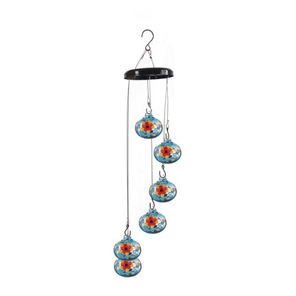Hummingbird Feeder Wind Chime Garden Decor