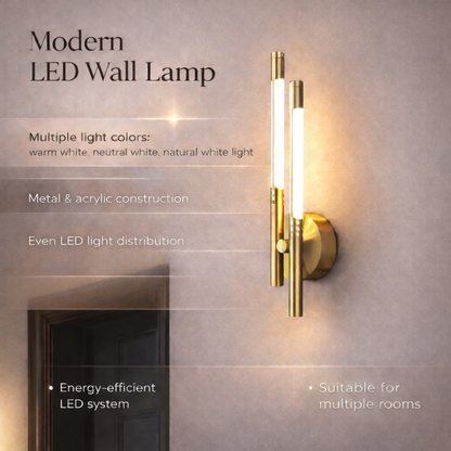 Wall Light LED Modern Metal Acrylic Indoor Sconce