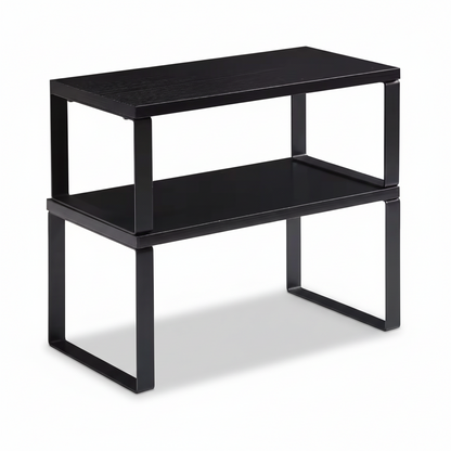 Shelf Organizer Stackable Metal Kitchen Cabinet Storage Racks