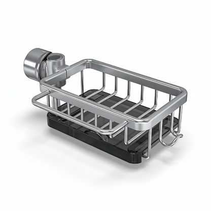 Kitchen Sink Organizer Aluminum Storage Basket Fast Drain Design