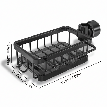 Kitchen Sink Organizer Aluminum Storage Basket Fast Drain Design