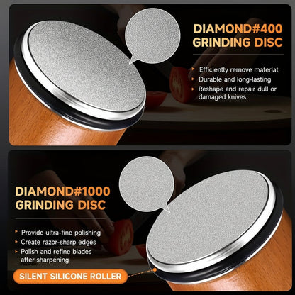 Knife Sharpener Magnetic Angle Diamond Stone Set