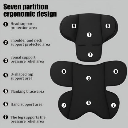 Kids Car Seat Cushion Travel Support Pad Insert