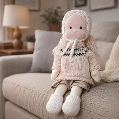 Kids Doll Toy Baby Doll Handmade Play Companion Gift Toy