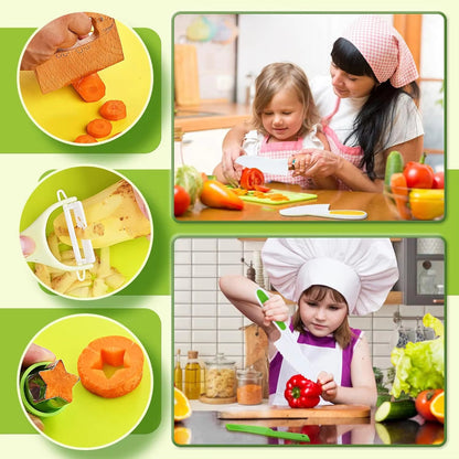 Kids Knife Set Toddler Cooking Utensils Kitchen Tools