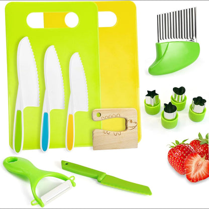 Kids Knife Set Toddler Cooking Utensils Kitchen Tools
