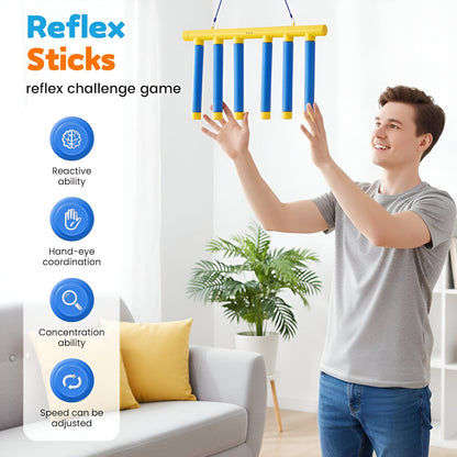 Kids Reflex Game Reaction Trainer Falling Stick Drop Challenge