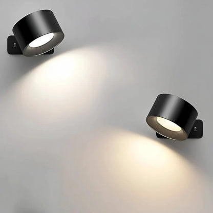 Wall Light Cordless Rotating LED Night Lamp