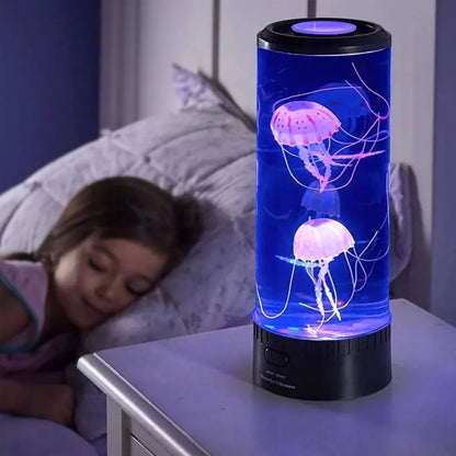 LED Jellyfish Lamp Color Changing Ocean Decor Home Accent 0