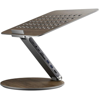 Laptop Stand Adjustable Rotating USB C Docking Station