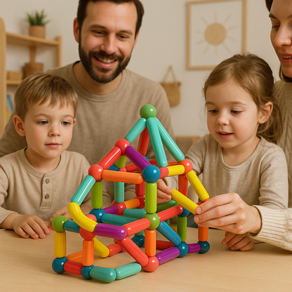 Magnetic Building Blocks Set Educational STEM Toy