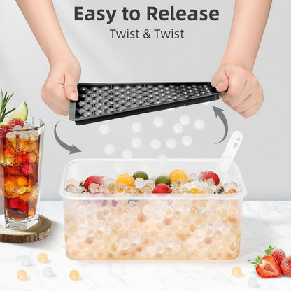 Ice Cube Tray Mini Silicone Round Ice Ball Mold Bottles