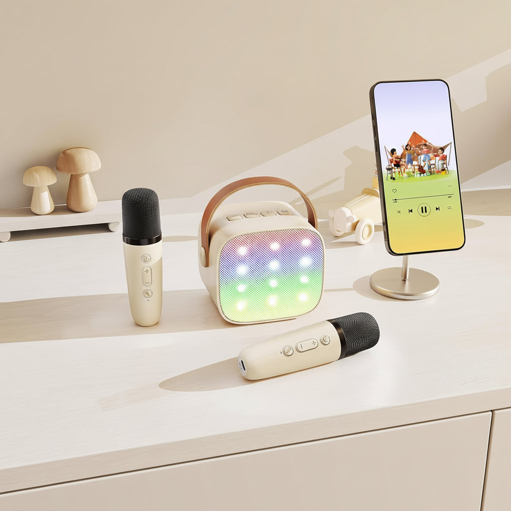 Karaoke Machine Bluetooth Portable Speaker Wireless Microphones