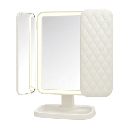 Mirror LED Makeup Triple Lighting Magnification Foldable Design