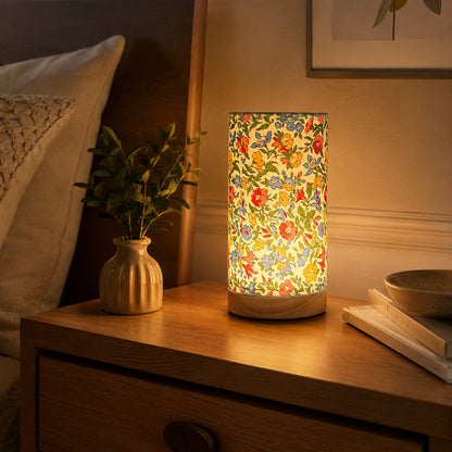 Modern Wooden Table Lamp | USB Powered Bedside Light
