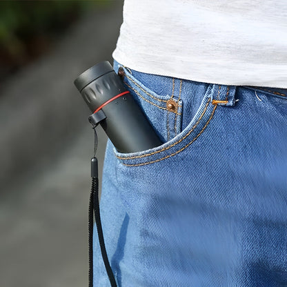Monocular Telescope Compact Waterproof Phone Holder Scope