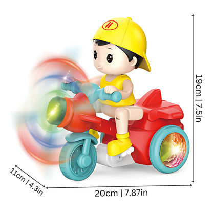 Motorcycle Toy Musical Light Up Rotating Sensory Vehicle