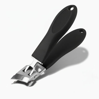 Nail Clippers Wide Jaw Stainless Steel Anti Splash Catcher