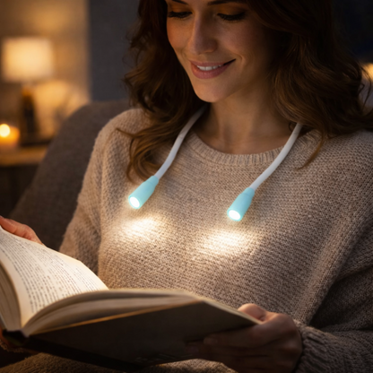 Neck Light LED Reading Lamp Rechargeable Hands Free Design