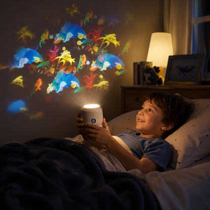 Night Light Projector Rotating Ocean Room Lamp