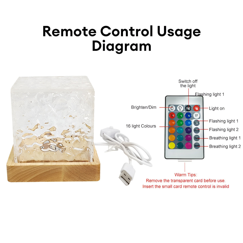 Light LED Projector Color Cube Room Lamp