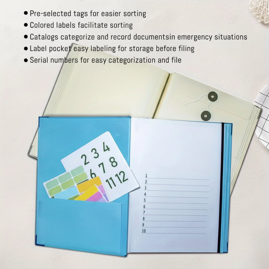 Binder Organizer Pink Document Folder Kit Home Records