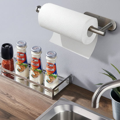 Paper Towel Holder Under Cabinet Black Stainless Steel