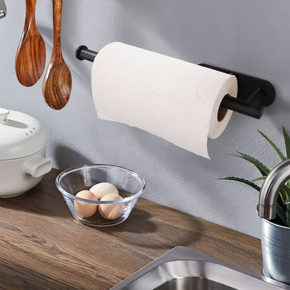 Paper Towel Holder Under Cabinet Black Stainless Steel