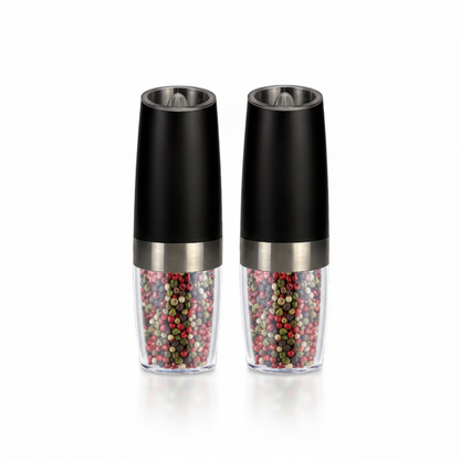 Salt Pepper Grinder Electric Gravity Adjustable Set
