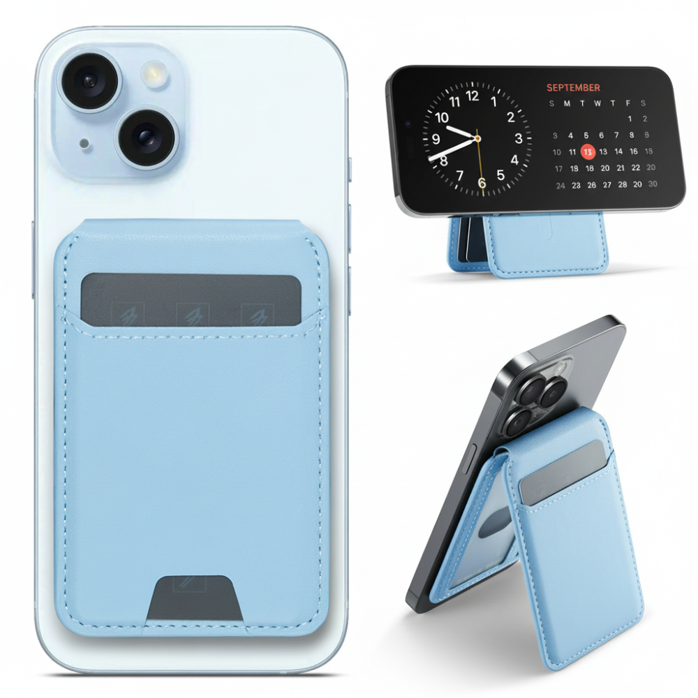 Phone Wallet Magnetic Stand Find My Tracking Card Holder